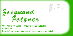 zsigmond pelzner business card